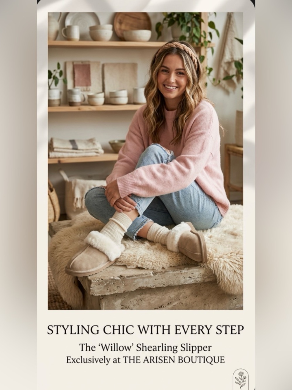 New ~ Cozy Shearling-Lined Slippers ~ Size XL (9-10)